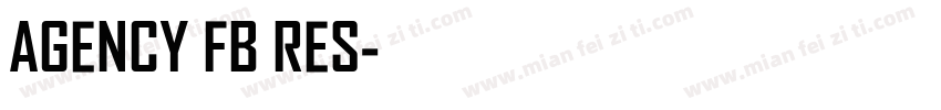 AgenCy FB ReS字体转换